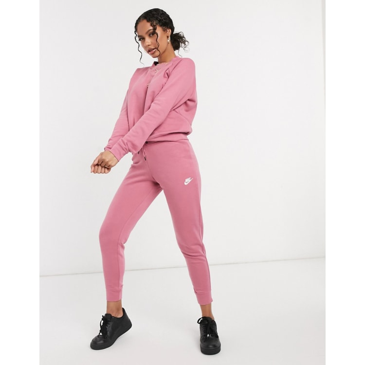 Nike essentials tracksuit in dusty pink ASOS