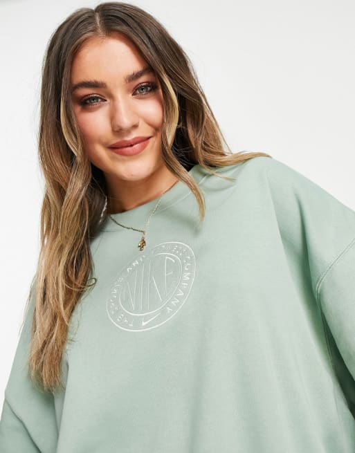 Nike Femme - Combi-set in groen