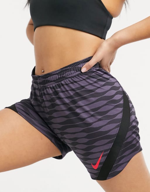 Nike Football - Strike Drill - Set in zwart en donkerpaars met rode swoosh