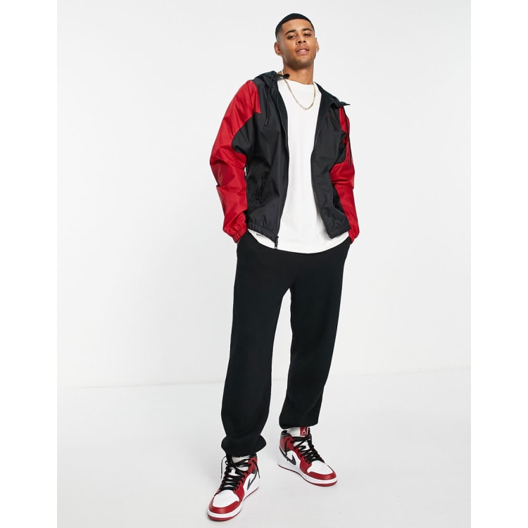 Jordan WOVEN PANT - Tracksuit bottoms - black/gym red/black 