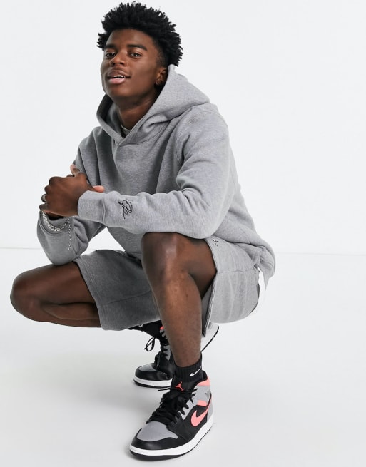 Nike - Jordan - Fleece co-ord set in grijs