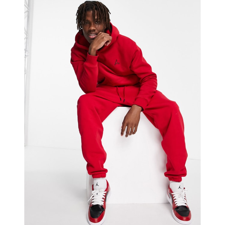 Red nike tracksuit sales men