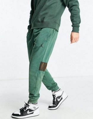 Nike Jordan fleece tracksuit in washed green