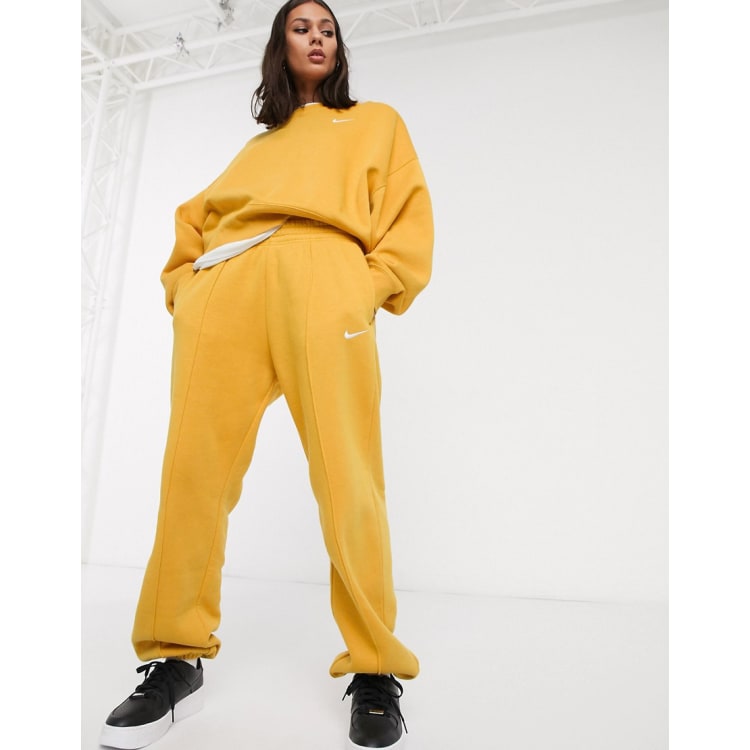 yellow nike tracksuit