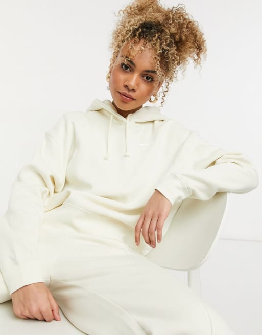 Nike mini swoosh tracksuit in off white ASOS