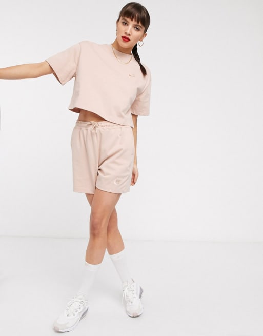 Nike - Premium combi-set in beige