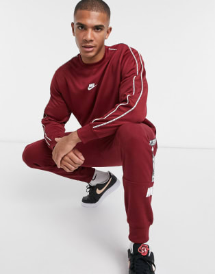 nike red tape tracksuit