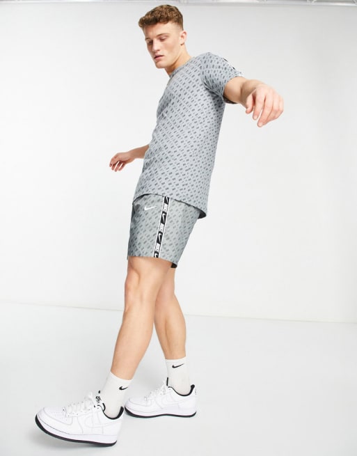 Nike Repeat Pack shorts and t-shirt set in grey | ASOS