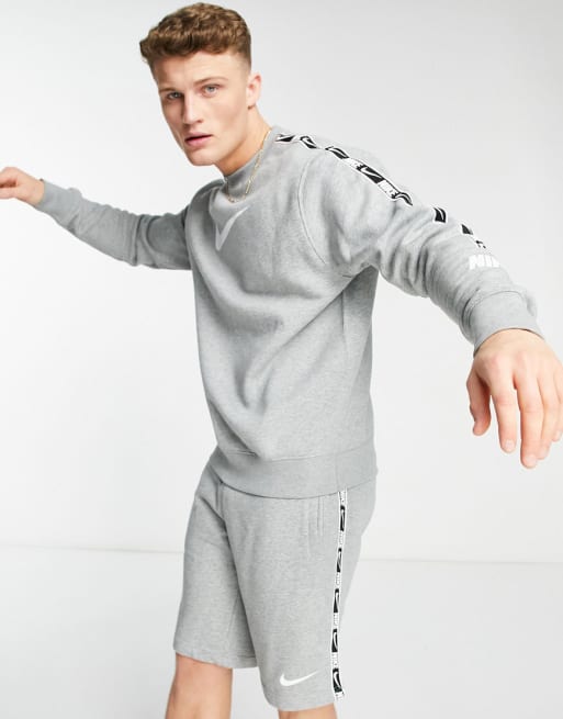 Grey nike tracksuit asos best sale