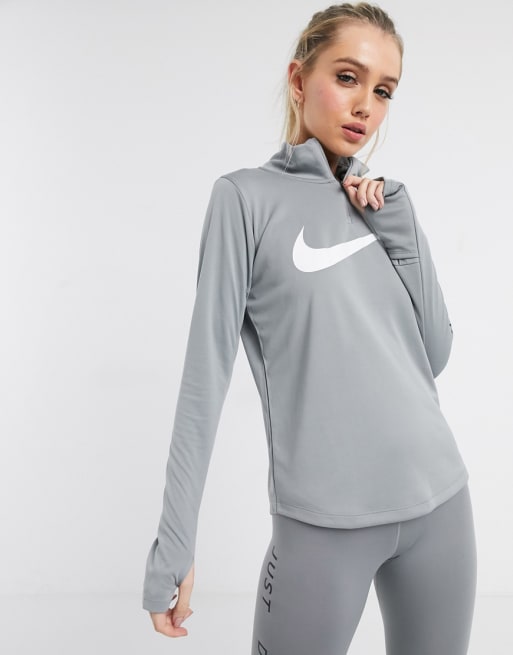 Grey nike quarter zip womens new arrivals