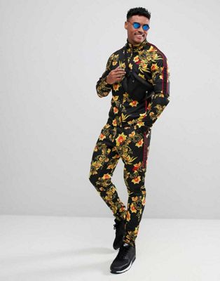 adidas mens floral tracksuit