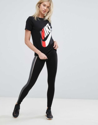 nike striped leggings