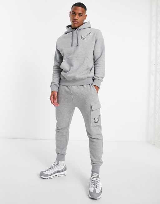 Asos grey nike on sale tracksuit