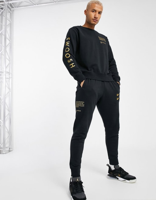 Survetement nike swoosh noir new arrivals