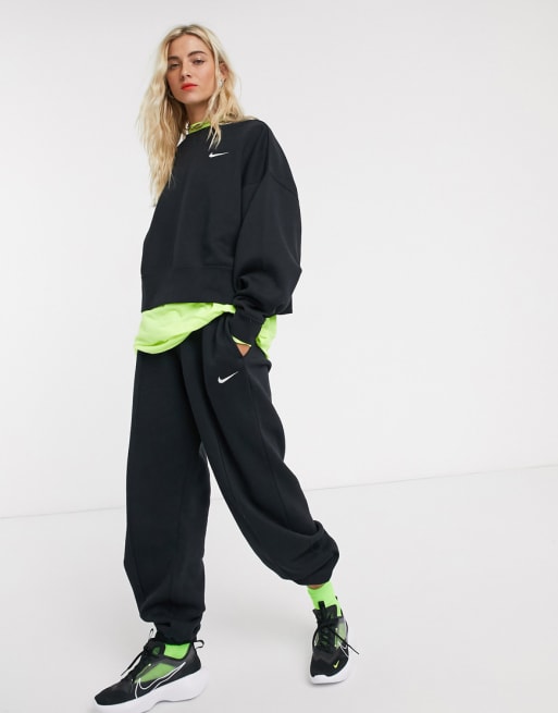 Nike Survetement oversize avec petit logo virgule Noir Cra wallonieShops