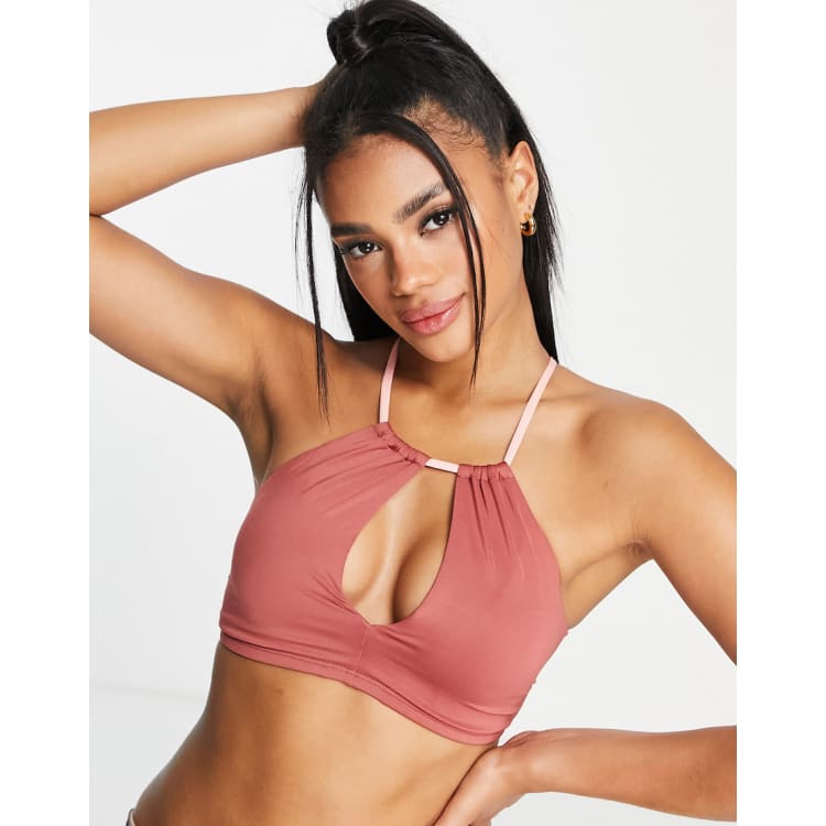 nike high neck swim top