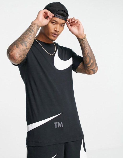 Nike Swoosh sweat set in black | ASOS