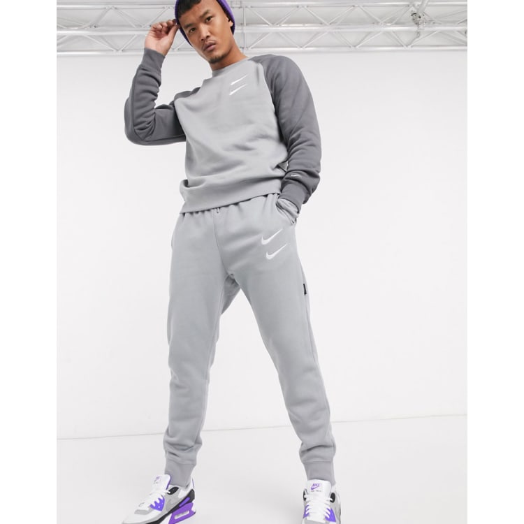 Mens grey nike outlet tracksuit