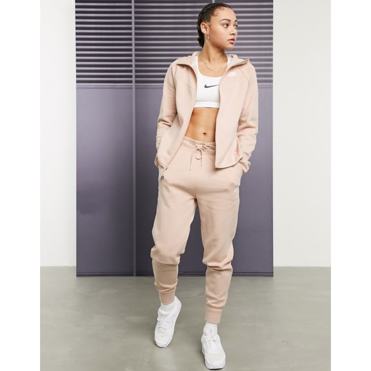 nike tech tracksuit tan