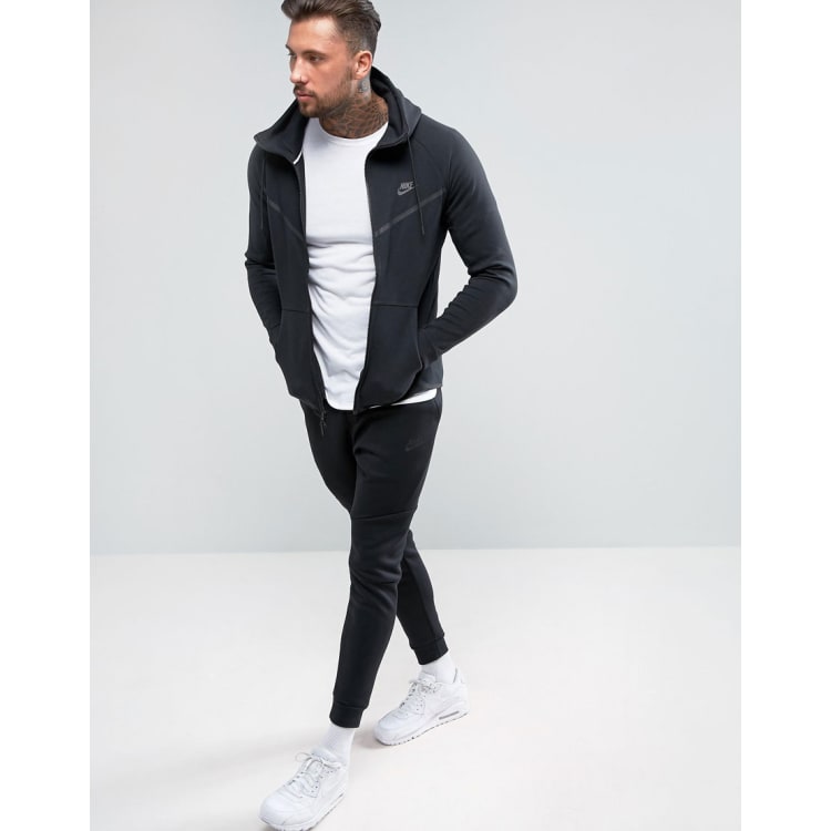 Grey and black nike tech tracksuit sale