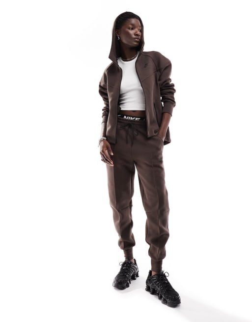 Nike Tech Fleece tracksuit in baroque brown ASOS