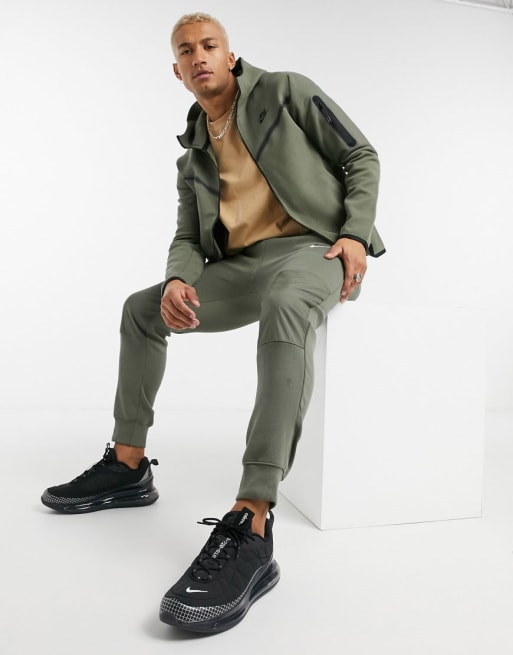 Mens khaki best sale nike tracksuit