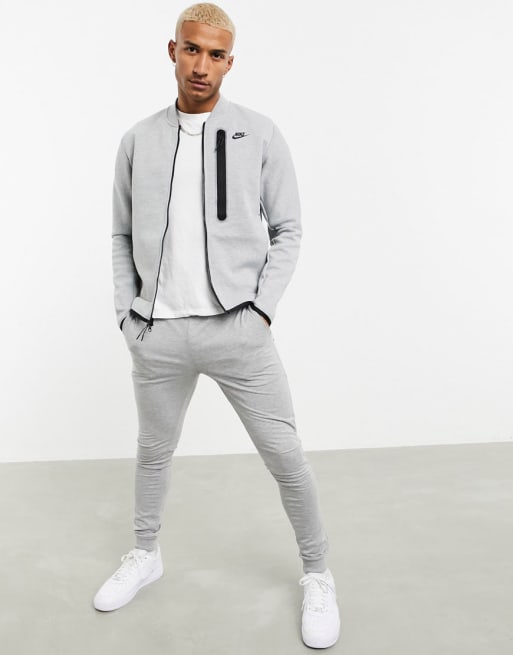 Grey nike fleece tracksuit online