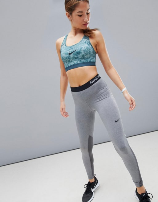 Nike Training Support Bra & Leggings In Mint Set