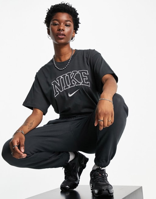 Nike Unisex retro tracksuit in black ASOS