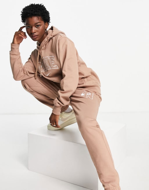 Nike throwback hot sale tracksuit