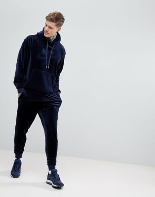 Nike Velour Tracksuit in Navy | ASOS