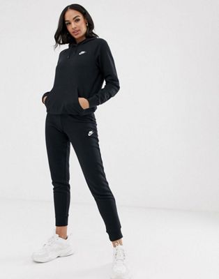 womens black nike jogging suit