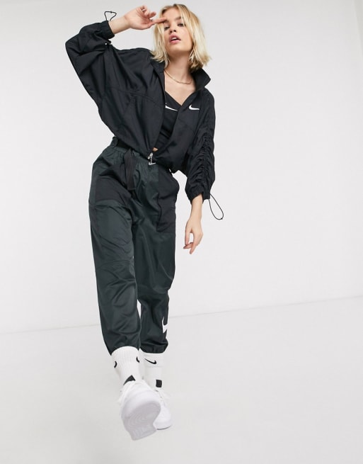 Nike swoosh hot sale woven tracksuit