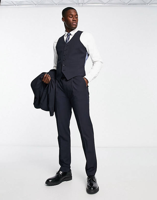 Noak - 'camden' slim premium fabric suit in navy