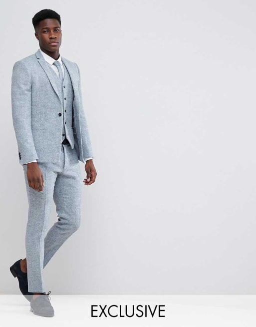 Noak Skinny Fit Suit In Harris Tweed | ASOS