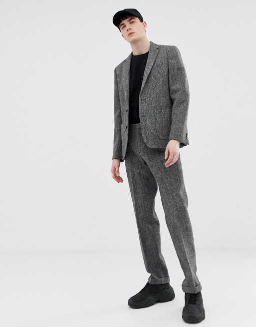 Grey harris hotsell tweed suit