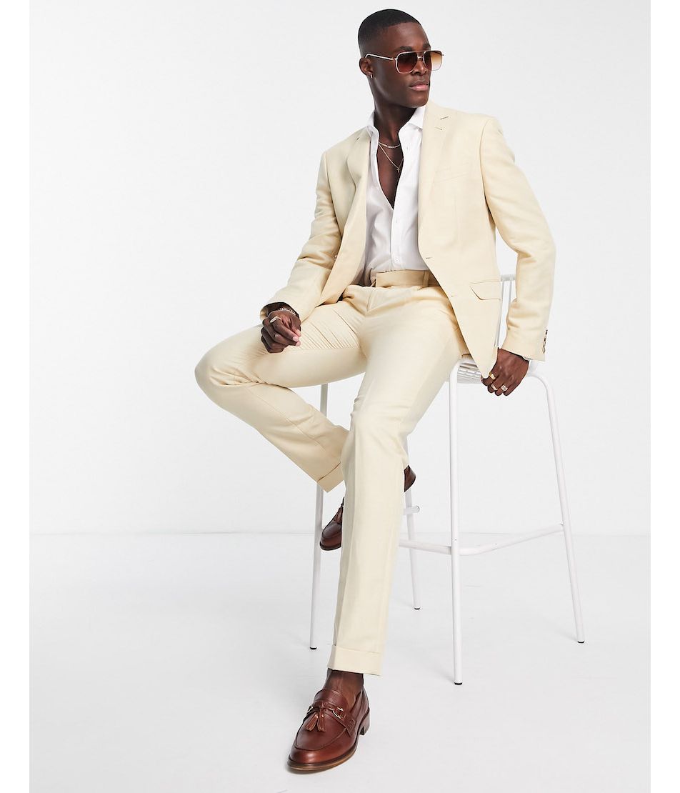 Jack & Jones Premium slim fit suit in pastel pink ? LPINK