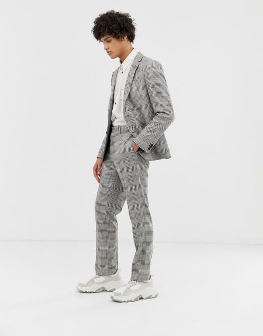 Noak suit in grey check | ASOS