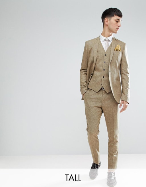 Noak TALL Skinny Suit In Fleck