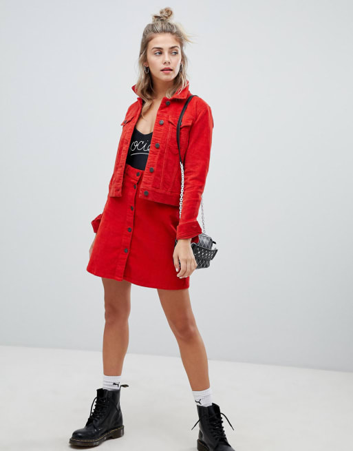 Noisy May – Jacke und Rock aus Cord
