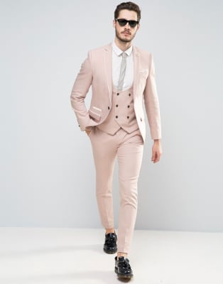 blush pink suit