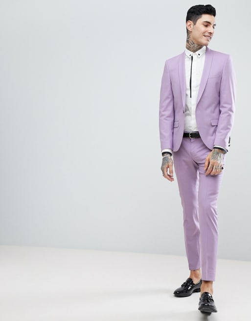 Noose & Monkey Wedding - Costume ultra slim - Lilas