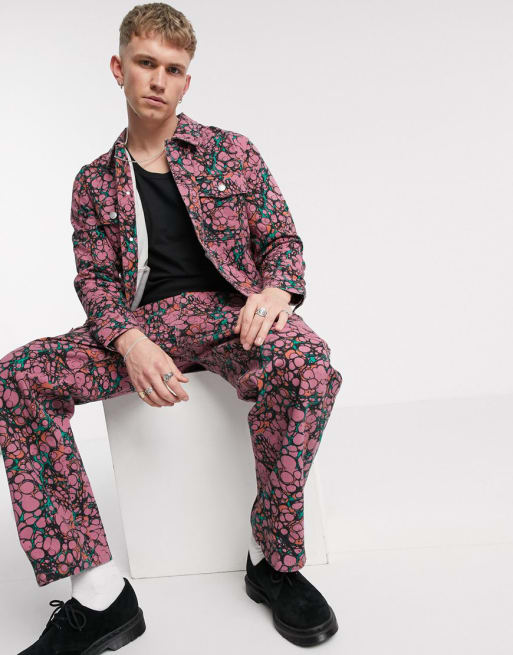 Obey Botch co-ord in coral multi