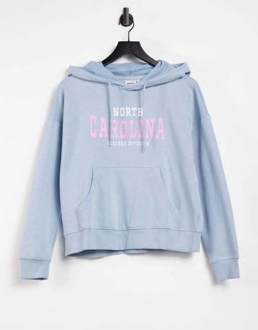 Only college hoodie and sweatpants set in blue