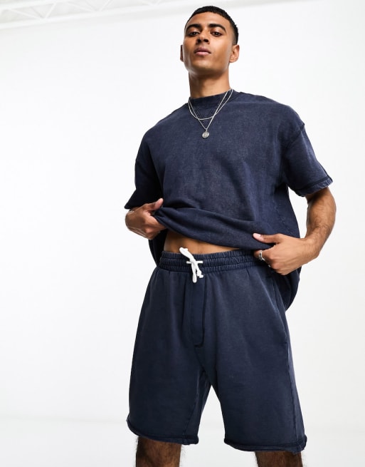 Only & Sons jersey co-ord in washed navy