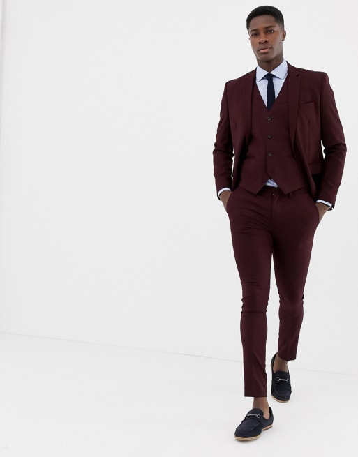 Only & Sons skinny suit in fudge | ASOS