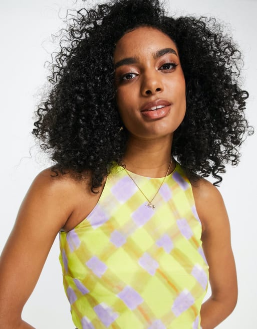 & Other Stories - Co-ord set met gele geruite print