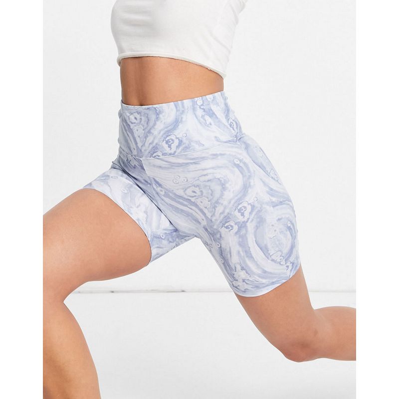 Donna Activewear & Other Stories - Completo da yoga in tessuto riciclato con motivo astratto blu