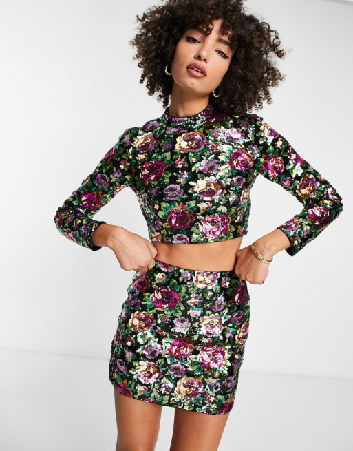 & Other Stories - Coordinato multicolore con paillettes