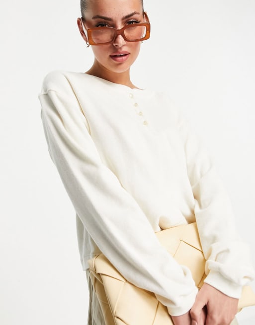 & Other Stories cotton co-ord set in cream